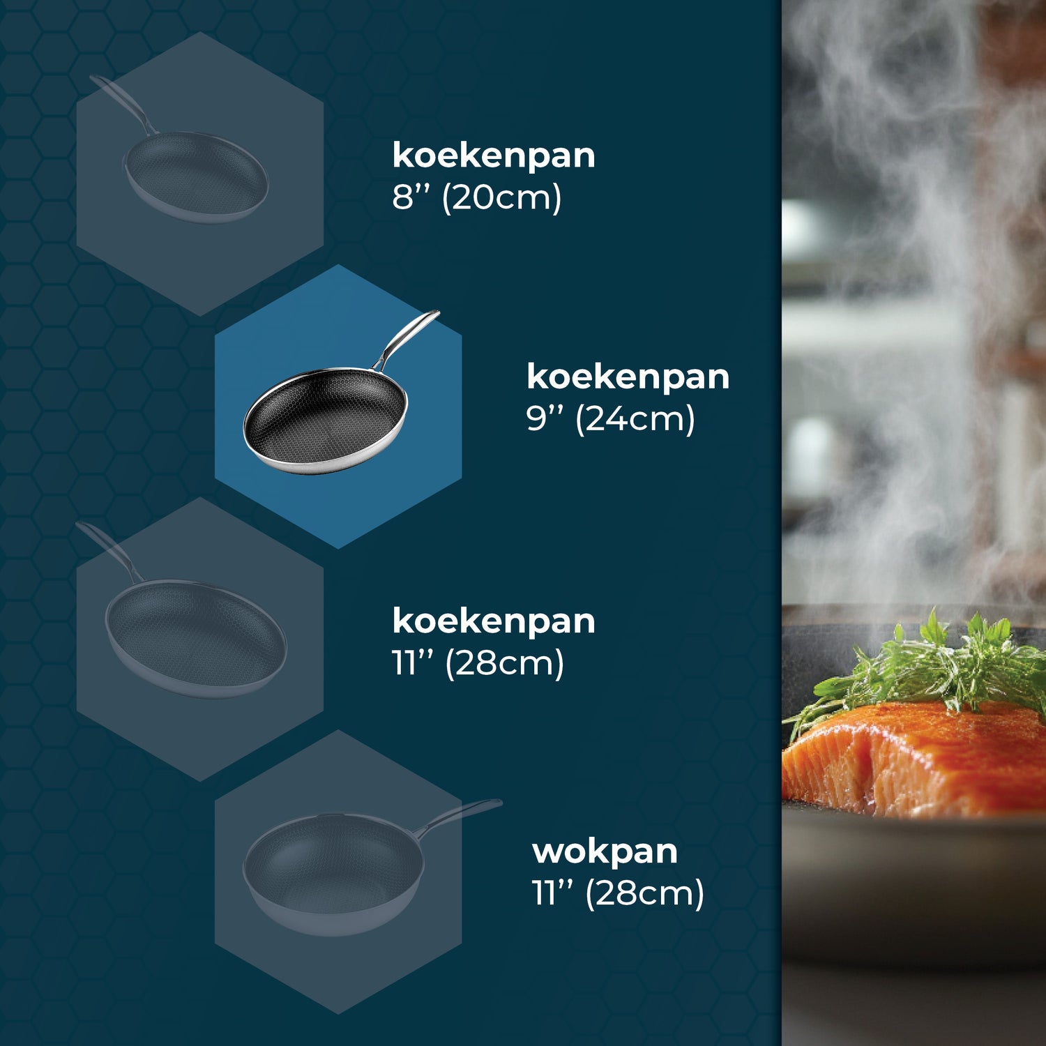 Hybride Koekenpan 24 cm PFAS-vrij